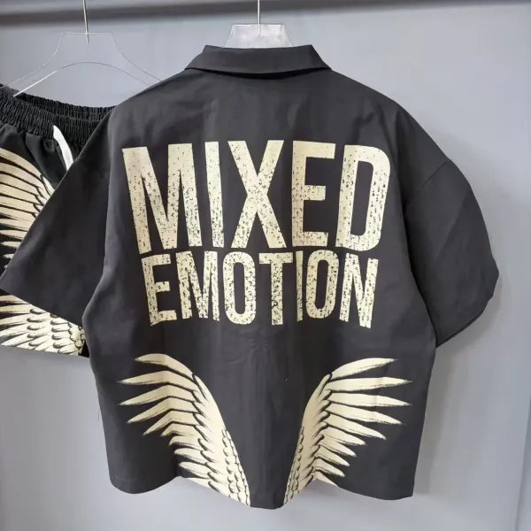 Design Embroidered Script Shorts Black - 3