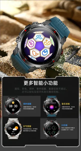 Design Smartwatch Pro Black Orange Sports Watch - 36