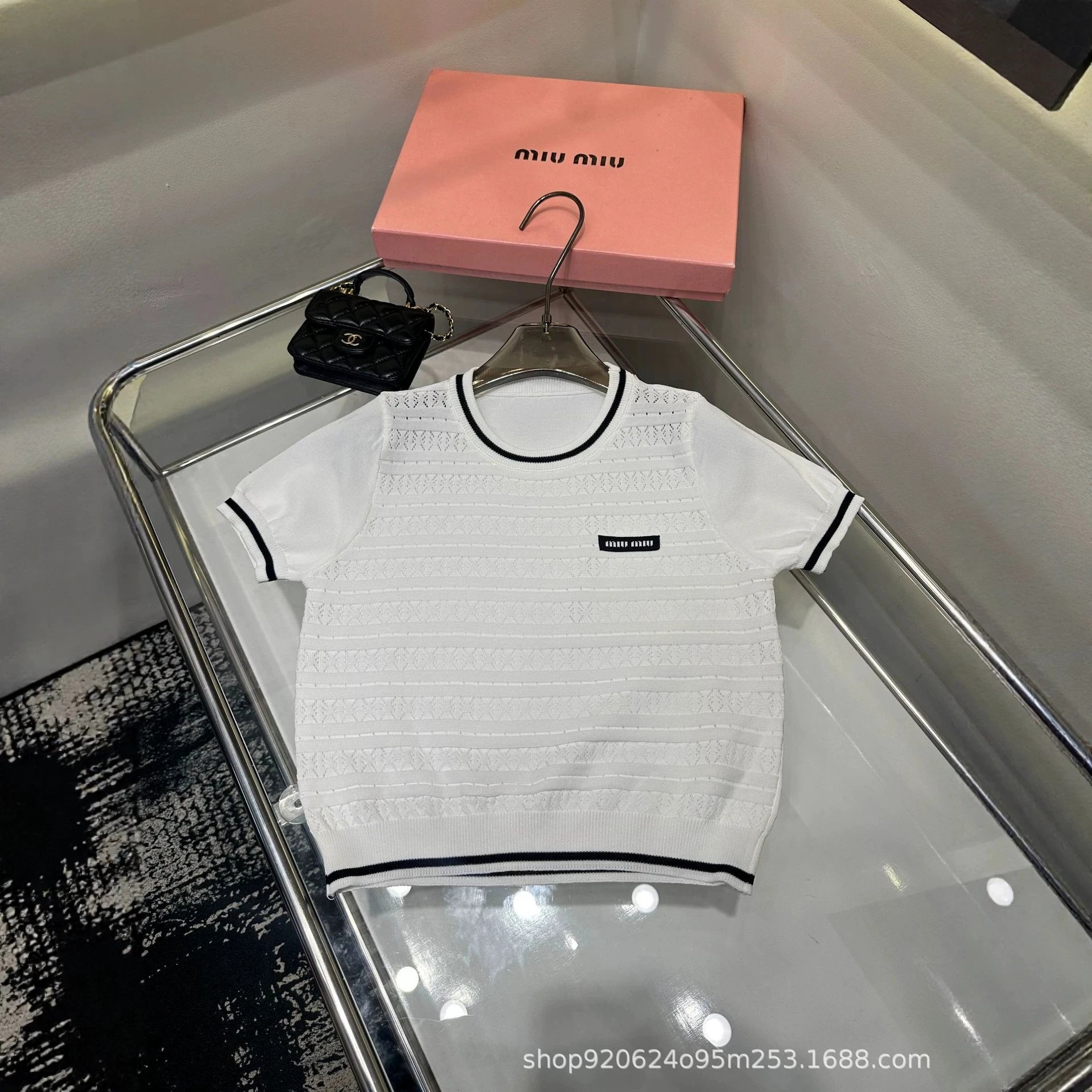 Miu Miu Knit Set White Tennis Style