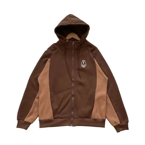 Design Track Jacket Black with Red Arrow Motif Outerwear - 45