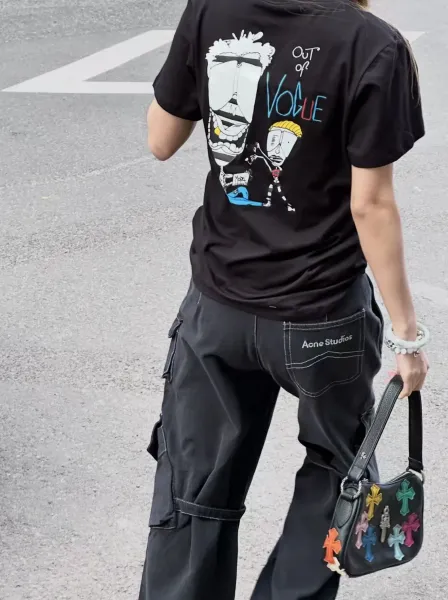 Chrome Hearts V-Neck Tee Black T-Shirt - 5