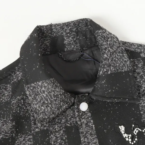Vetements Pixelated Knit Bomber Jacket Black Outerwear Jacket - 5