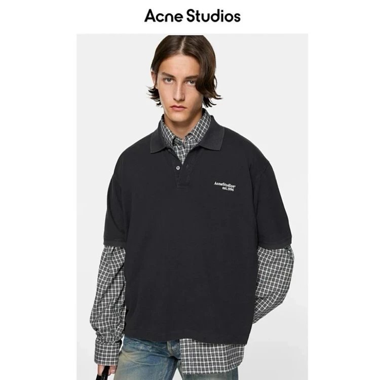 Acne Studios Polo Shirt Black Classic