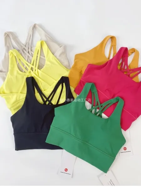 Design Crisscross Back Sports Bra Mauve Activewear - 7