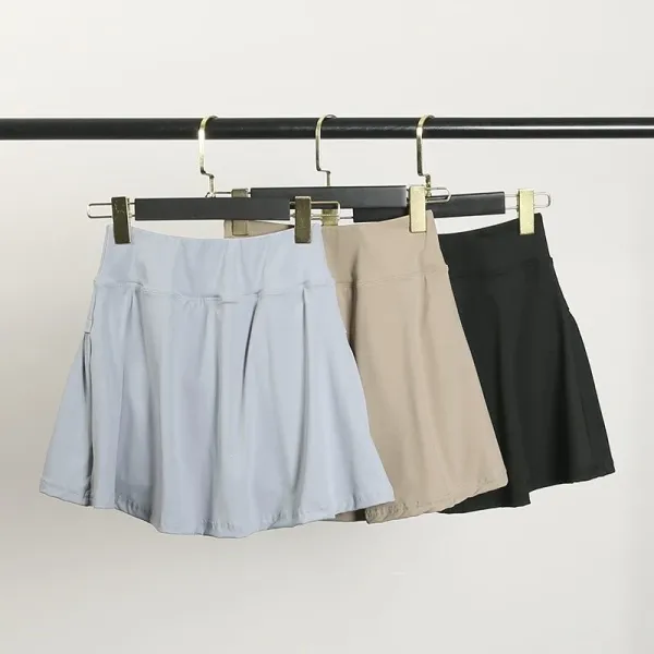 Design Pleated Layered Skirt White Skirt - 5