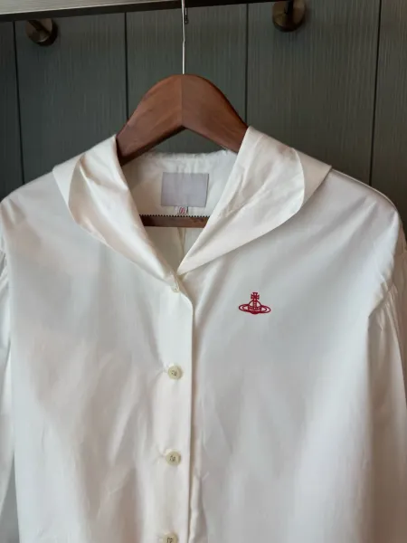 Vivienne Westwood Red Label Sailor Collar Shirt White - 11