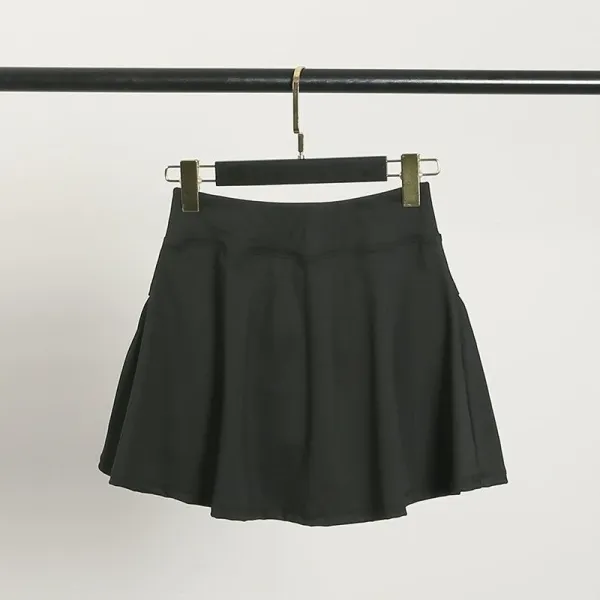 Design Pleated Layered Skirt White Skirt - 10