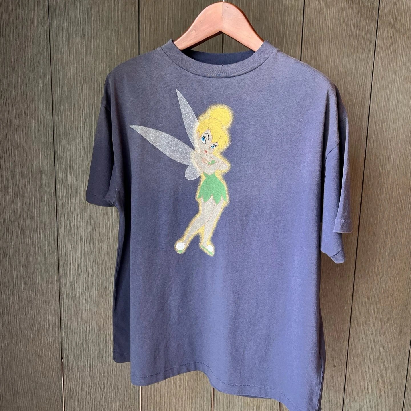 Disney Tinker Bell Blue Oversized Graphic Tee