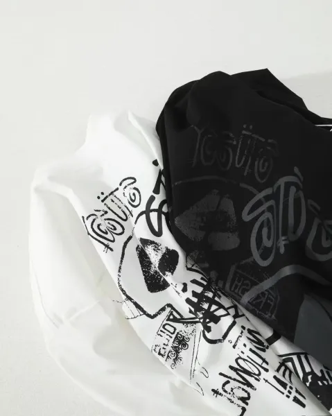 Stussy Skull Graffiti Print White T-Shirt - 3