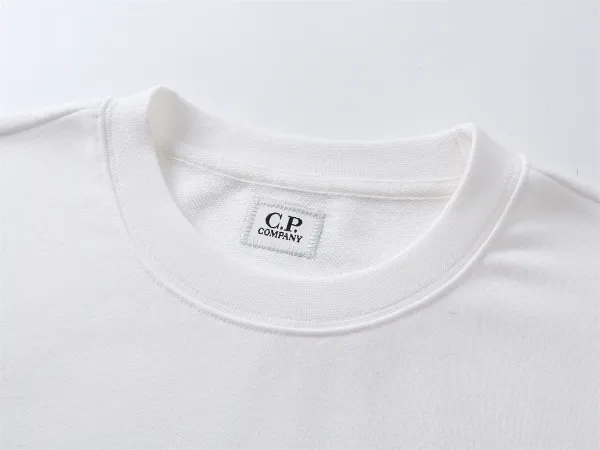 C.P. Company Logo Print Heather Gray Hoodie - 8
