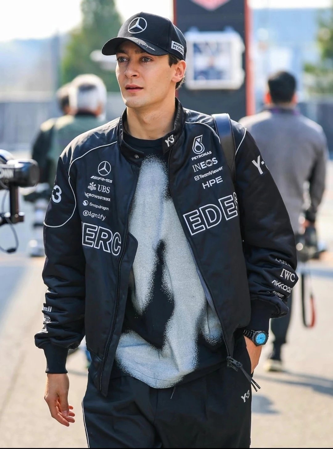 Adidas Y-3 Mercedes-AMG Petronas F1 Team Racing Jacket Black Outerwear - 32