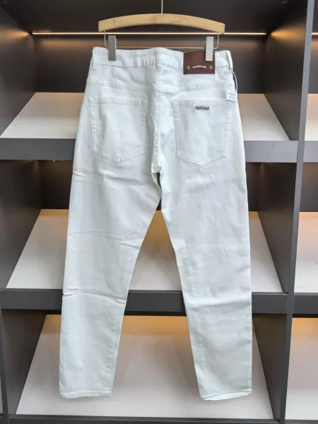 Chrome Hearts White Denim Jeans - 17