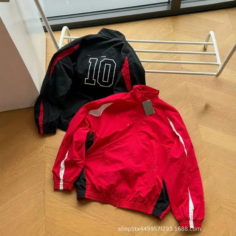 Mesh Letter Print Jacket