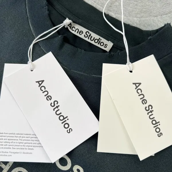 Acne Studios Stockholm 1996 Graphic T-Shirt Black and Gray - 31