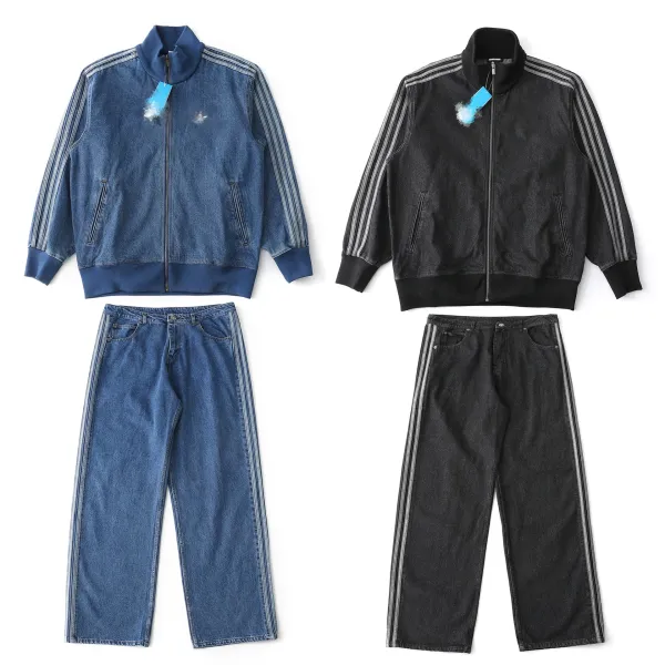 Adidas Originals Track Jacket Denim Blue Jacket - 2