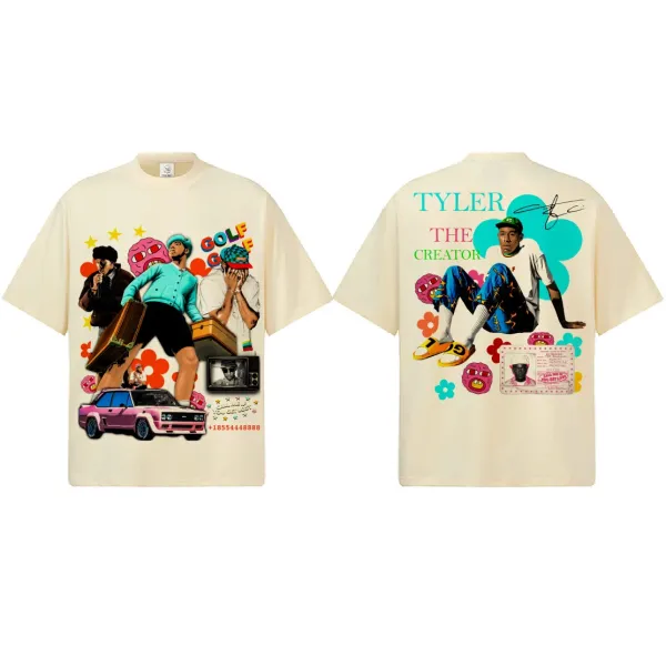 Cactus Jack Tyler, The Creator Golf Wang Multicolor Graphic T-Shirt T-Shirts - 1