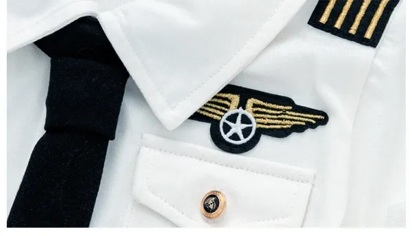 Design Pilot Costume Set White / Black Kids Sets - 12