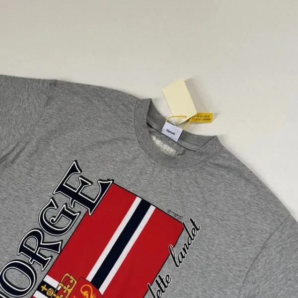Design Norway National Team Vintage Graphic T-Shirt Gray T-Shirts - 15