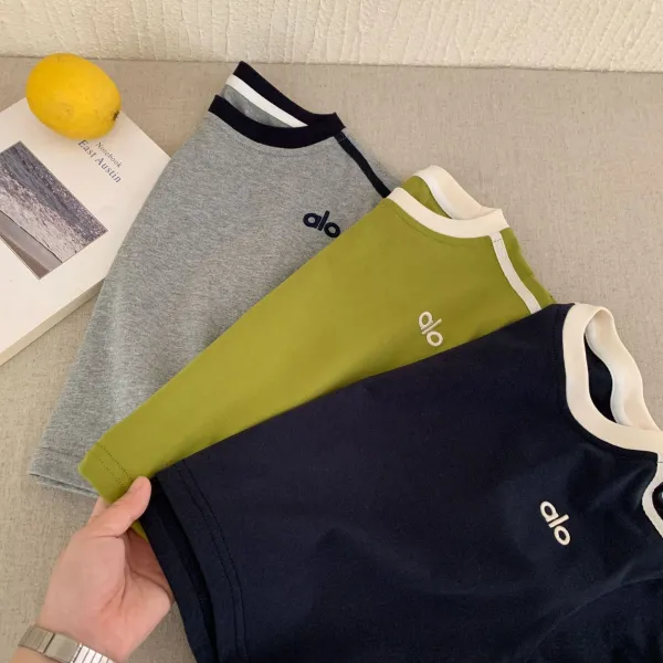 Alo Yoga Essential Stripe Set Gray - 7