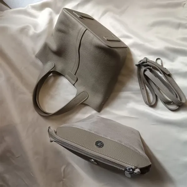 Design Mini Bucket Bag Beige Handbag - 8