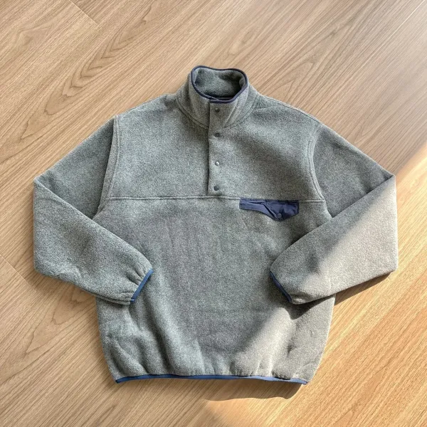 Patagonia Synchilla Snap-T Fleece Pullover Gray Tops - 31