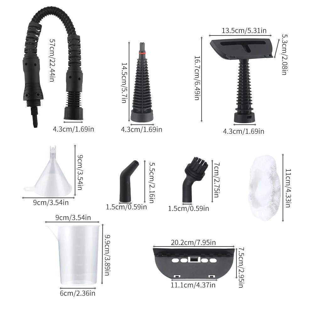Design Steam Cleaner Handheld White with Accessories Electronics - 18