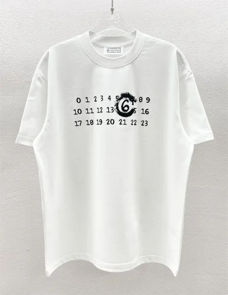 Comme des Garçons Number Print White T-Shirt - 1