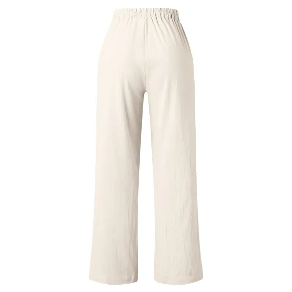 Design Wide-Leg Cropped Pants Red - 30