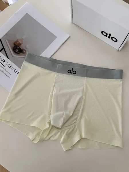 Alo Performance Boxer Briefs in Light Blue, White, Cream, and Brown Underwear - 3
