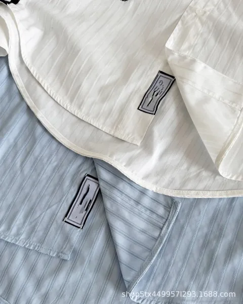 Thom Browne Striped Sleeve Shirt White - 11