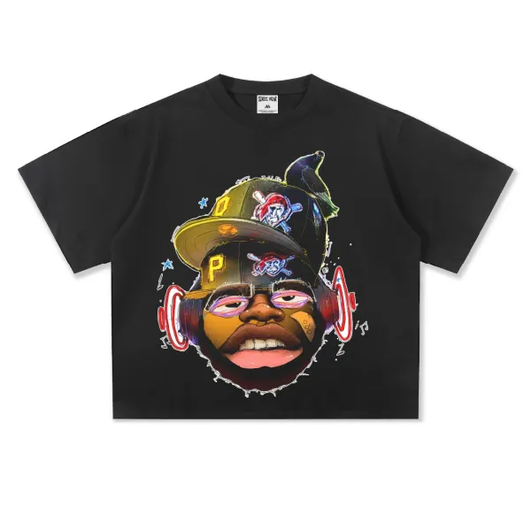 Design Scorpio Wear Graphic Print Cropped Black T-Shirt T-Shirts - 1