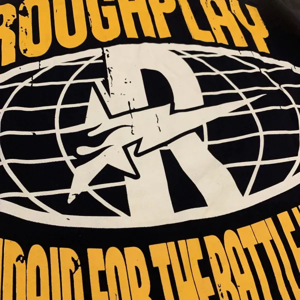 Design Roughplay Bandaid For The Battle Wounds Graphic Oversized Sweatshirt Black Sweater - 30