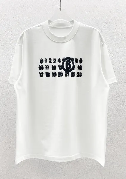 Comme des Garçons Play Number Grid White T-Shirt - 1
