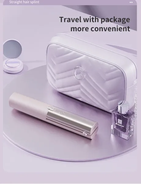 Design Brown Cordless Hair Straightener with Digital Display Electronics - 19