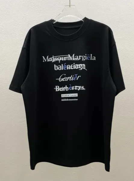 Maison Margiela x Balenciaga x Cartier x Burberry 'It's All Except' Graphic T-Shirt Black - 1