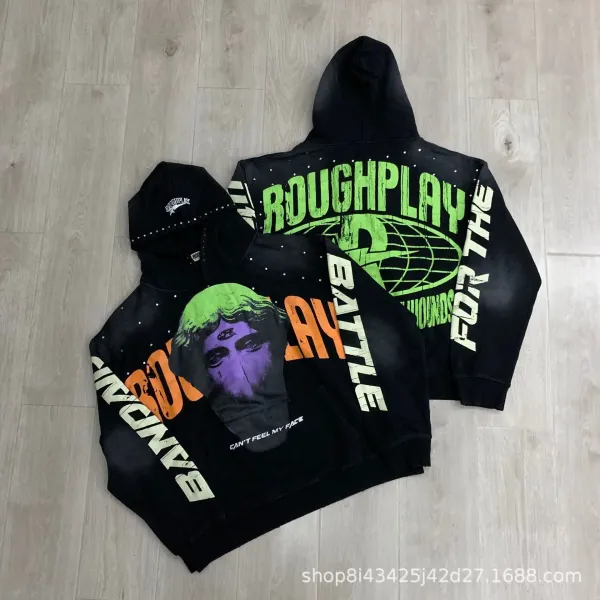 Design Roughplay Battle For The Wounds Hoodie Black Multicolor Hoodie - 1