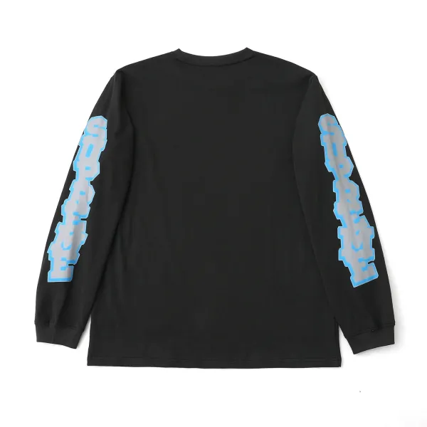 Supreme Sleeve Logo Long Sleeve T-Shirt Black - 4