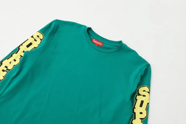Supreme Sleeve Logo Long Sleeve T-Shirt Black - 14