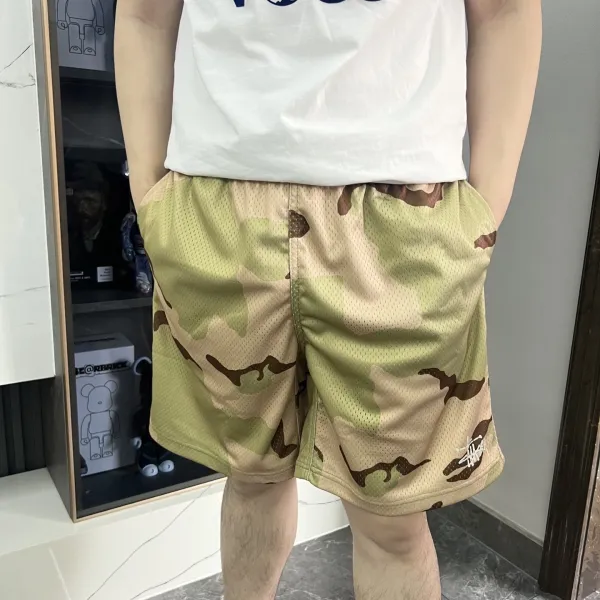 Stussy Leopard Print Drawstring Shorts Multicolor - 9