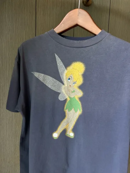Design Disney Tinker Bell Graphic Oversized T-Shirt Blue T-Shirts - 12