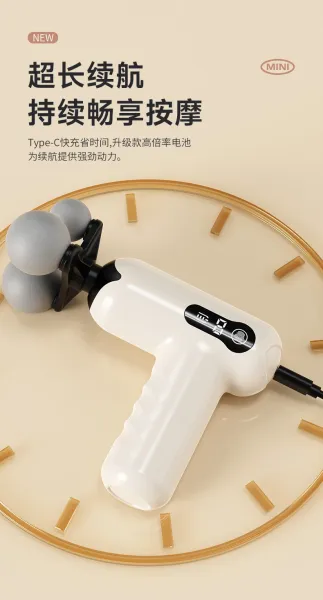 Design Percussion Massage Gun Black Electronics - 24