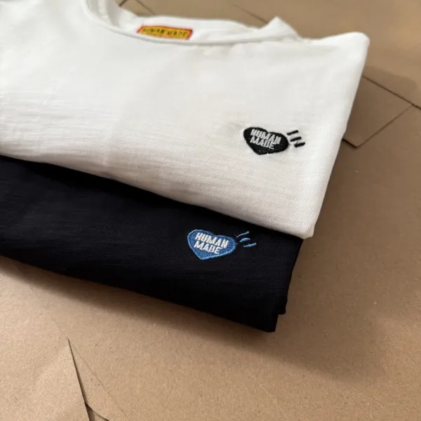 Human Made Heart Logo T-Shirt White and Black - 42