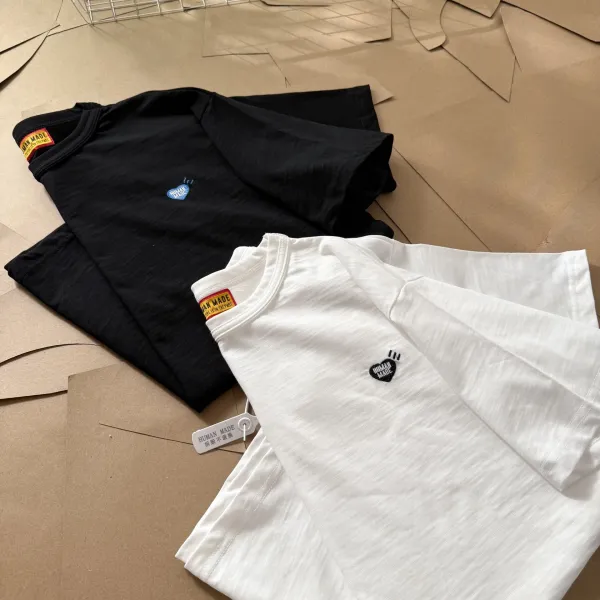 Human Made Heart Logo T-Shirt White and Black - 44
