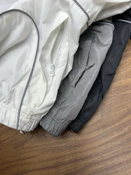 Nike Windrunner Pants Gray / White / Black - 8