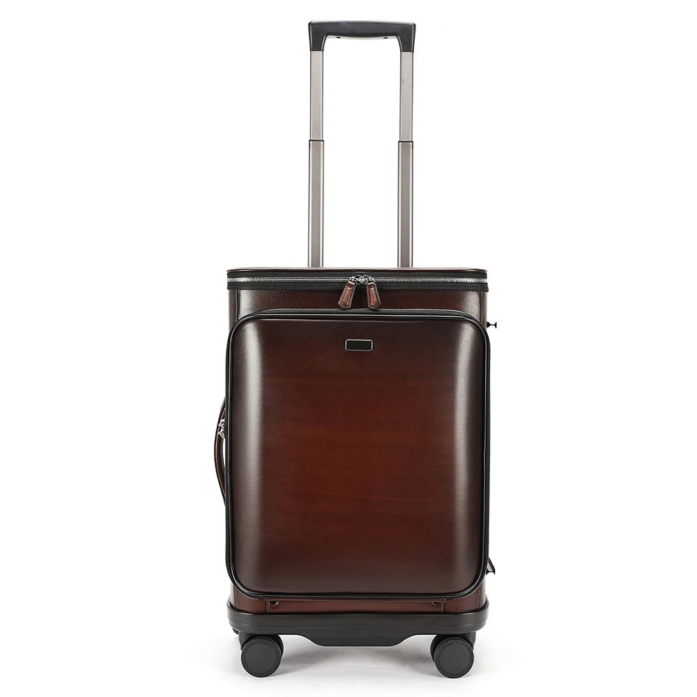 Design Hardshell Rolling Carry-On Suitcase Brown