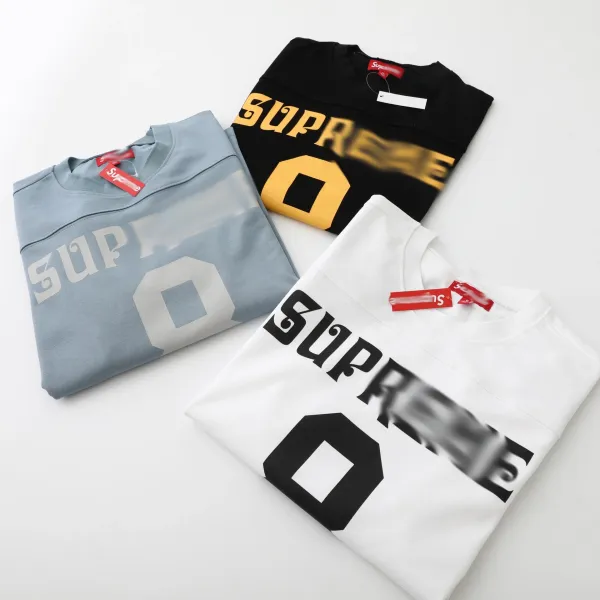 Supreme Football Jersey Black Gold Long-Sleeve Jersey - 29