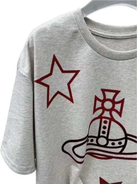Vivienne Westwood Orb Star Print Beige T-Shirt - 11