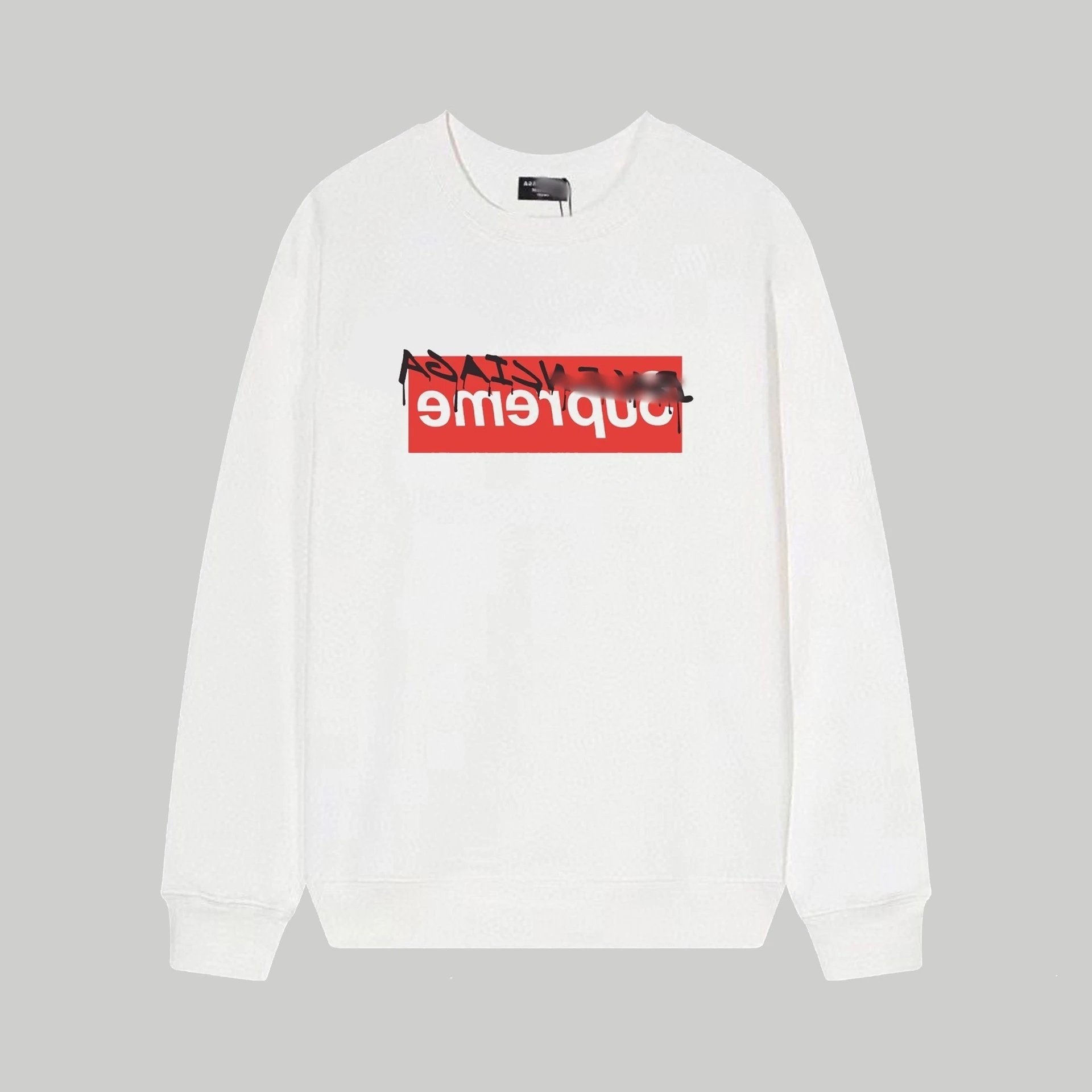 Supreme Box Logo Dripping Paint White Hoodie