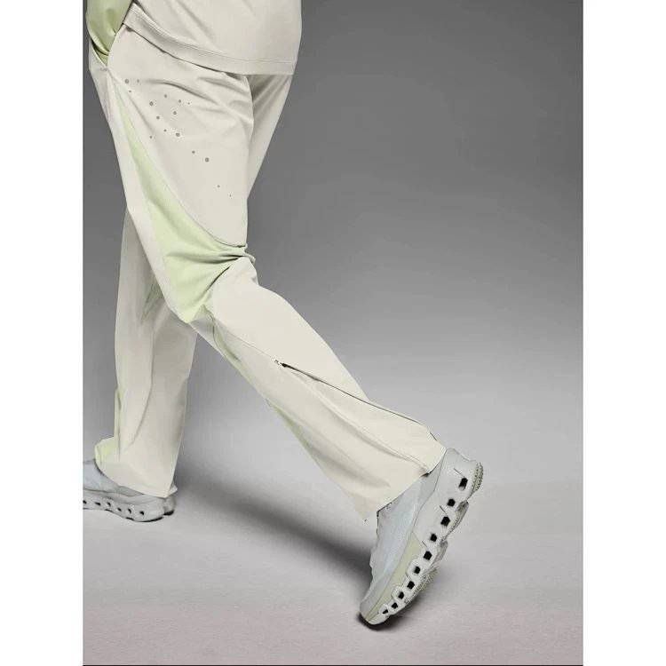 Design Technical Pants Gray Multi-Tone Windbreaker-Style Pants - 13