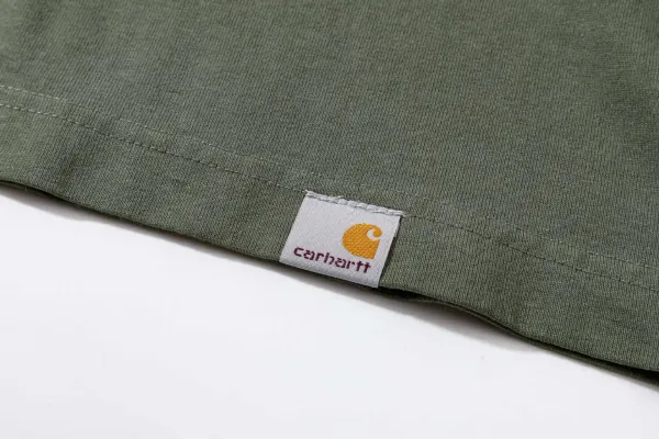 Carhartt Work In Progress Logo Print Oversized T-Shirt Army Green - 8